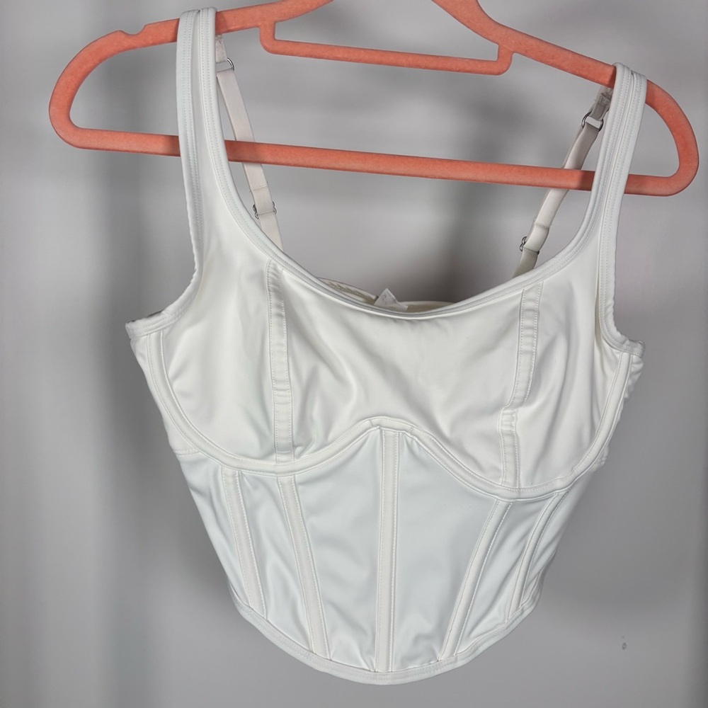 Elegant White Corset Top